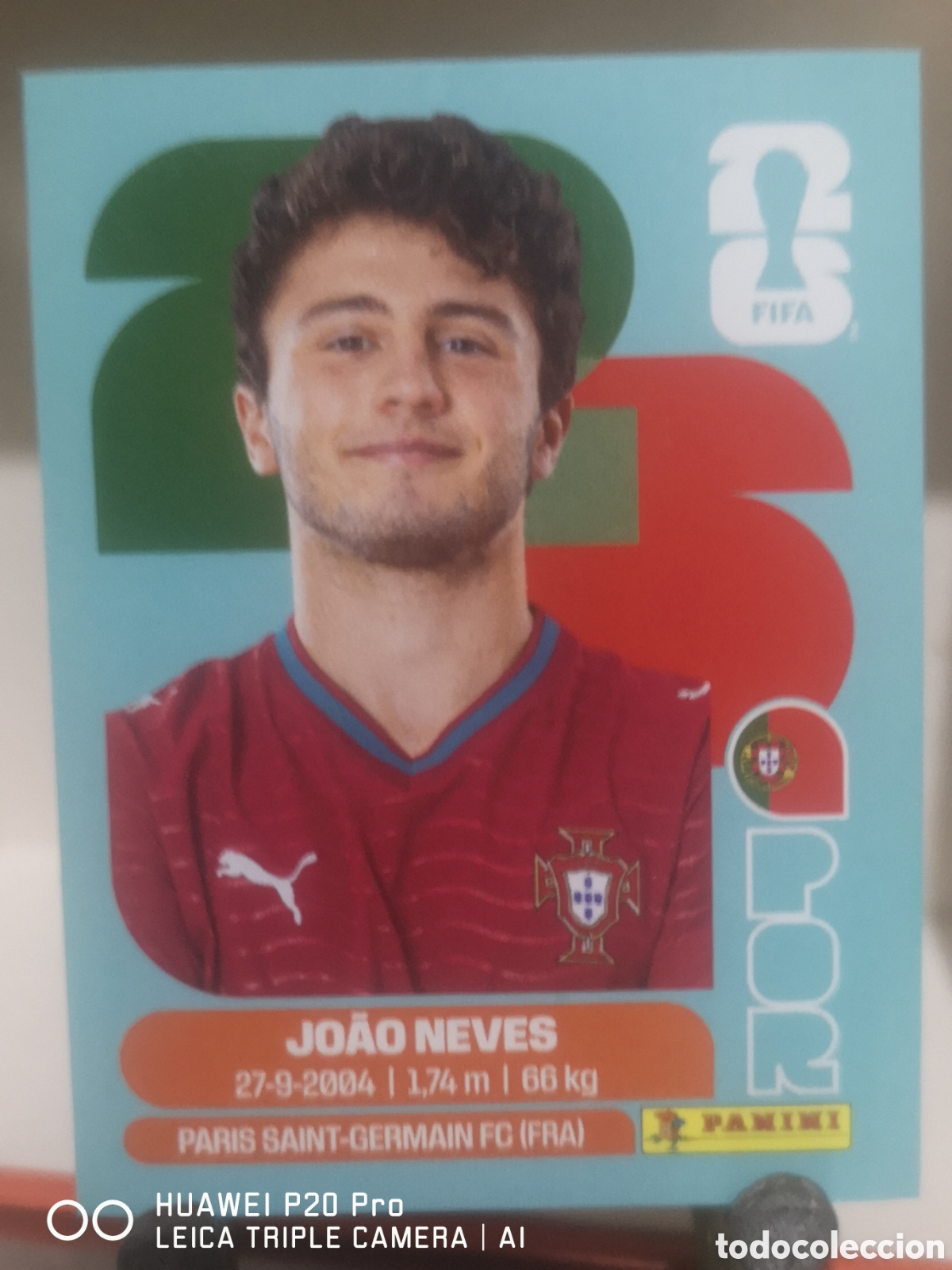 Cromos de F&uacute;tbol: FIFA WORLD CUP MUNDIAL 2026 JOAO NEVES - PORTUGAL - POR 14