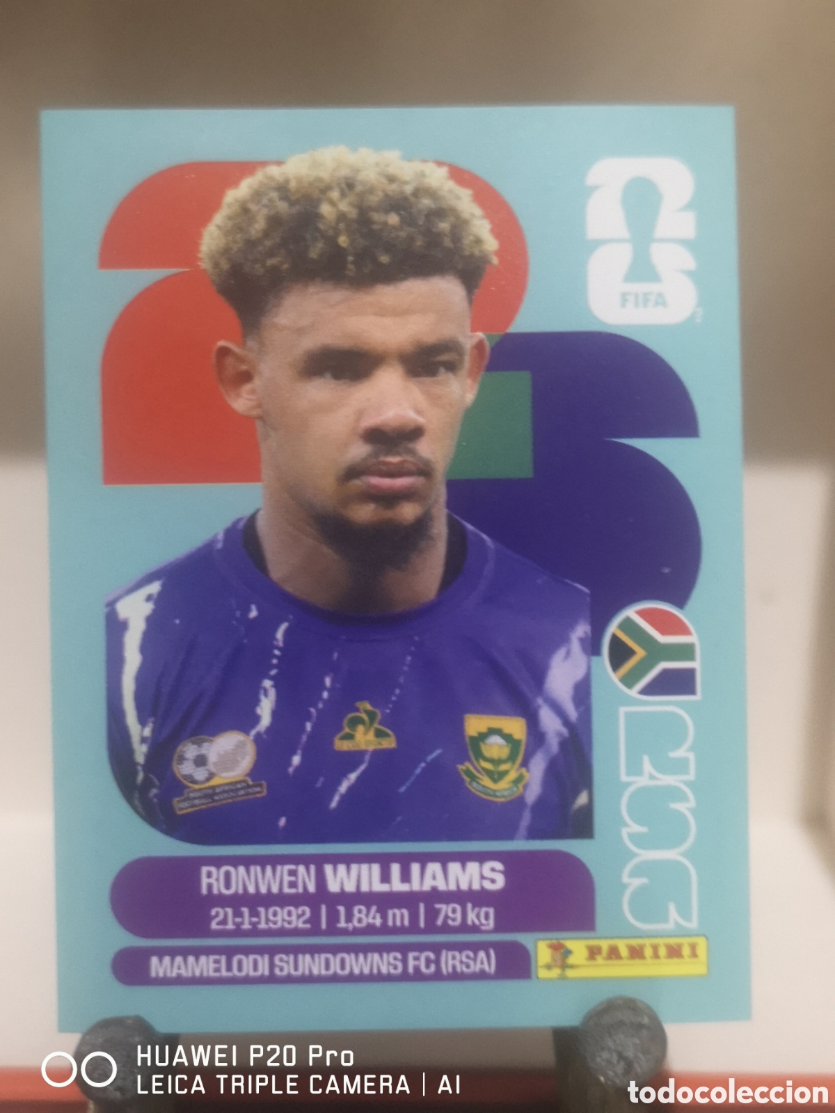 Cromos de F&uacute;tbol: FIFA WORLD CUP MUNDIAL 2026 RONWEN WILLIAMS - RSA 2