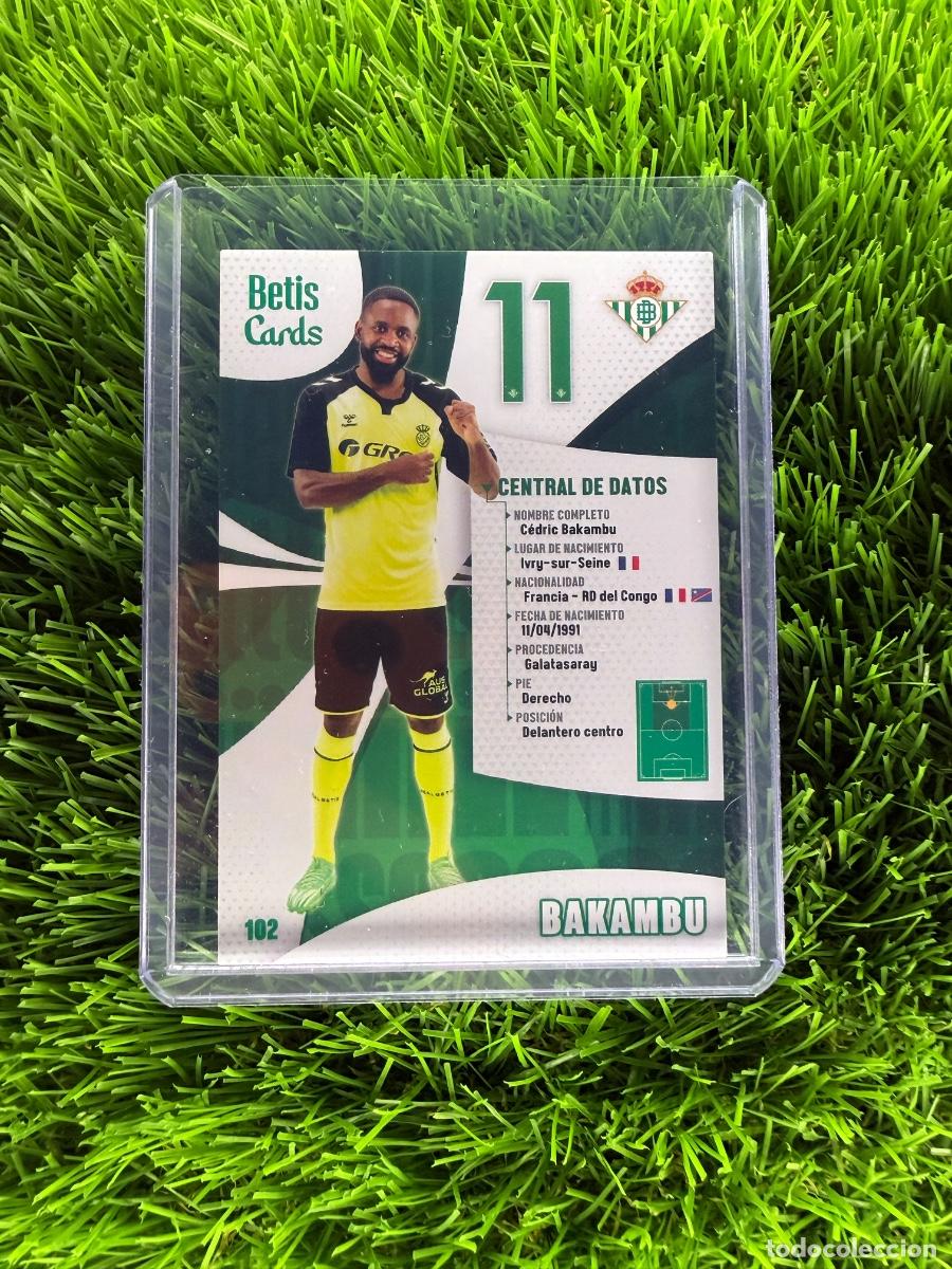 Cromos de F&uacute;tbol: N&ordm; 102 Bakambu Datos Real Betis Holycards Betis Cards 2025
