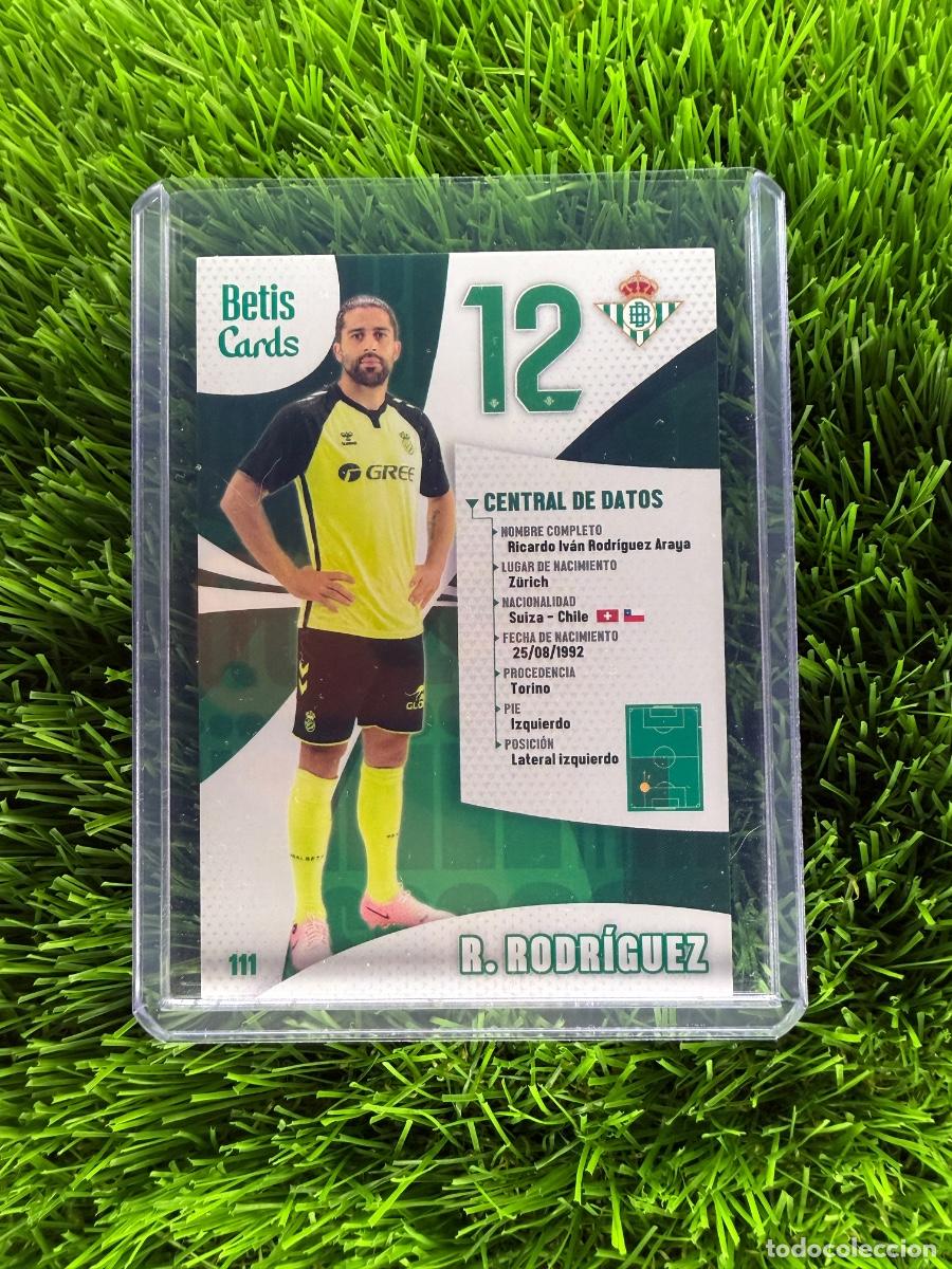 Cromos de F&uacute;tbol: N&ordm; 111 Ricardo Rodriguez Datos Real Betis Holycards Betis Cards 2025