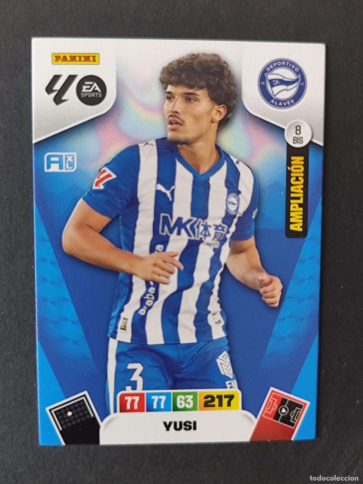 Cromos de F&uacute;tbol: 8 BIS YUSI SOBRE MOMENTUM ORO ALAV&Eacute;S ADRENALYN 2025 2026 25 26