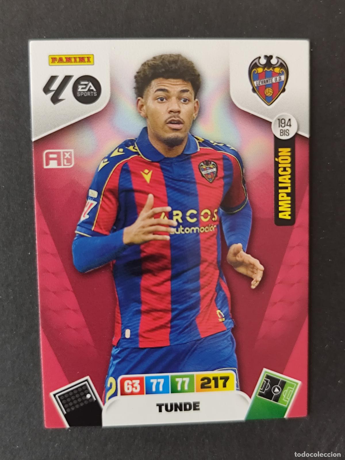 Cromos de F&uacute;tbol: 194 BIS TUNDE SOBRE MOMENTUM ORO LEVANTE ADRENALYN 2025 2026 25 26