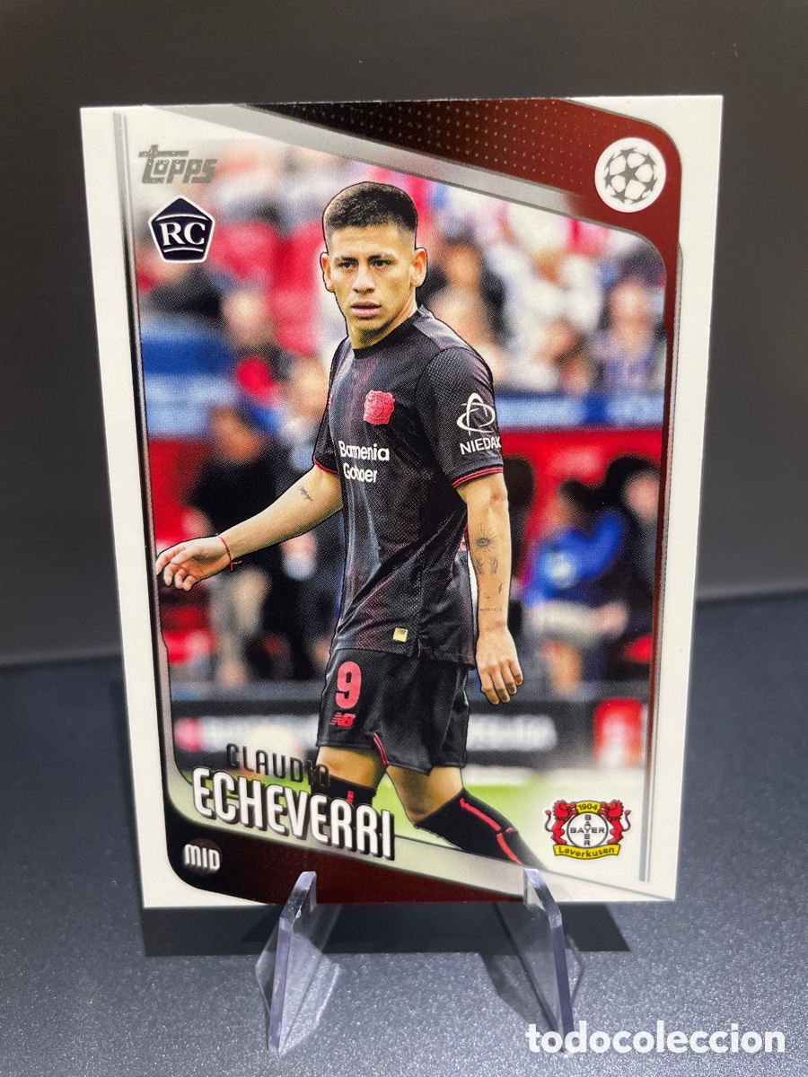 Cromos de F&uacute;tbol: Echeverri 84 Rookie Topps UCL Flagship 2025-26 Bayer Leverkusen