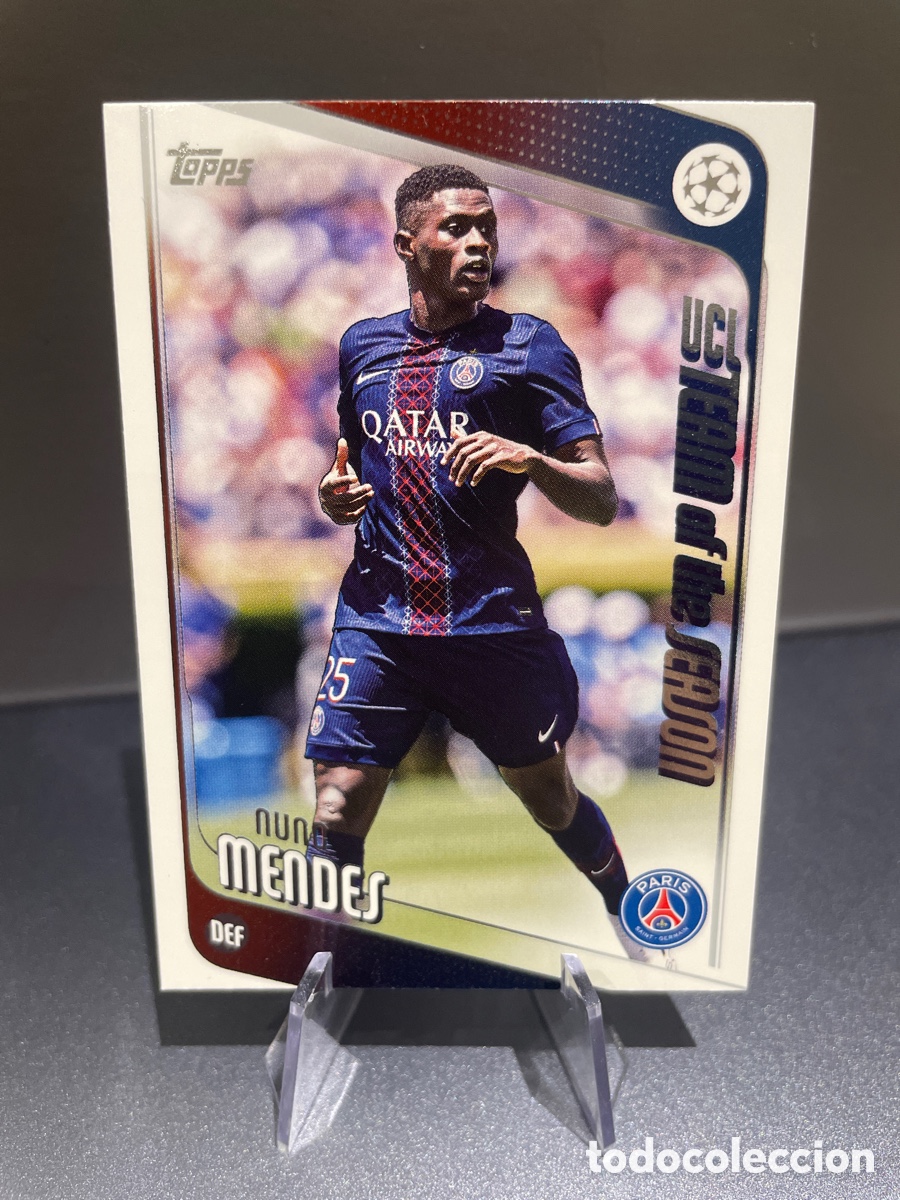 Cromos de F&uacute;tbol: Nuno Mendes 69 Topps UCL Flagship 2025-26 PSG