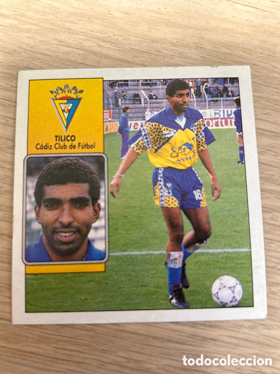 Figurine di Calcio: TILICO CADIZ C. F. LIGA ESTE 1992 1993 92 93 NUNCA PEGADO SIN PEGAR
