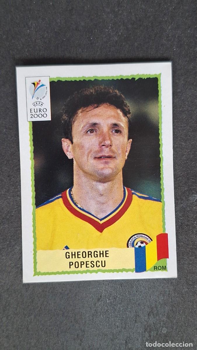 Cromos de F&uacute;tbol: L1 GHEORGHE POPESCU SELECCION RUMANIA 32 PANINI EUROCOPA 2000 NUNCA PEGADO SIN PEGAR