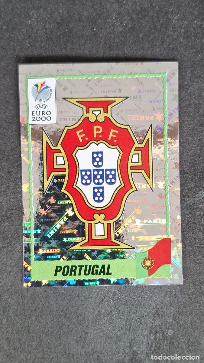 Cromos de F&uacute;tbol: L1 ESCUDO SELECCION PORTUGAL 49 PANINI EUROCOPA 2000 NUNCA PEGADO SIN PEGAR
