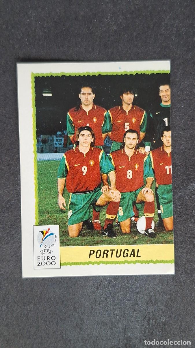 Cromos de F&uacute;tbol: L1 EQUIPO SELECCION PORTUGAL 50 PANINI EUROCOPA 2000 NUNCA PEGADO SIN PEGAR