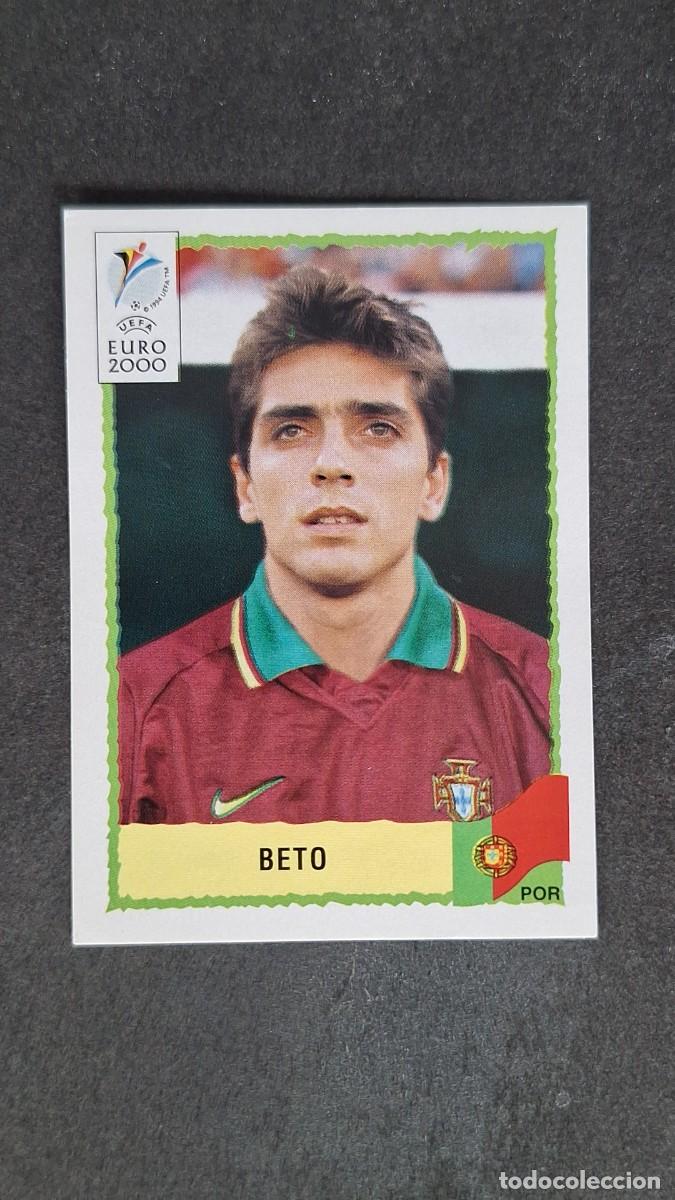 Cromos de F&uacute;tbol: L1 BETO SELECCION PORTUGAL 55 PANINI EUROCOPA 2000 NUNCA PEGADO SIN PEGAR