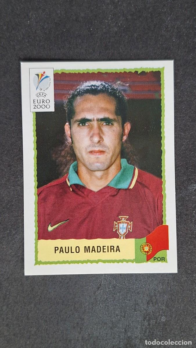 Cromos de F&uacute;tbol: L1 PAULO MADEIRA SELECCION PORTUGAL 56 PANINI EUROCOPA 2000 NUNCA PEGADO SIN PEGAR