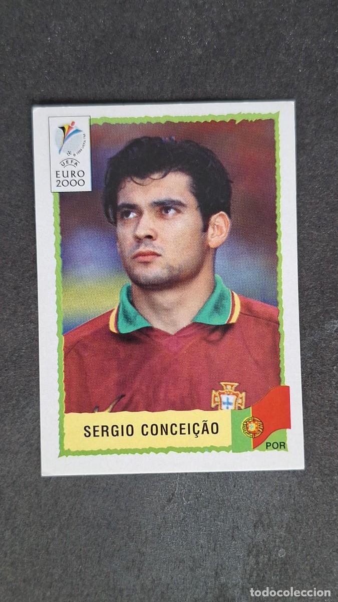 Cromos de F&uacute;tbol: L1 SERGIO CONCIE&Ccedil;AO SELECCION PORTUGAL 65 PANINI EUROCOPA 2000 NUNCA PEGADO SIN PEGAR