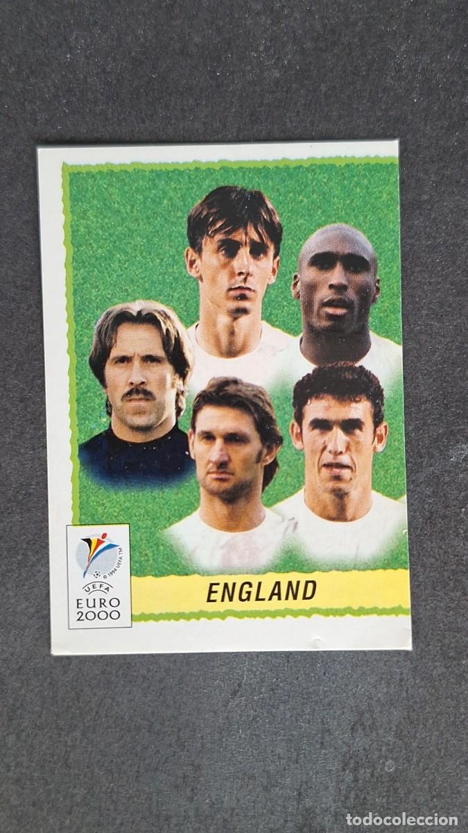 Cromos de F&uacute;tbol: L1 EQUIPO SELECCION INGLATERRA 73 PANINI EUROCOPA 2000 NUNCA PEGADO SIN PEGAR