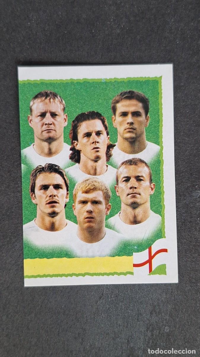 Cromos de F&uacute;tbol: L1 EQUIPO SELECCION INGLATERRA 74 PANINI EUROCOPA 2000 NUNCA PEGADO SIN PEGAR