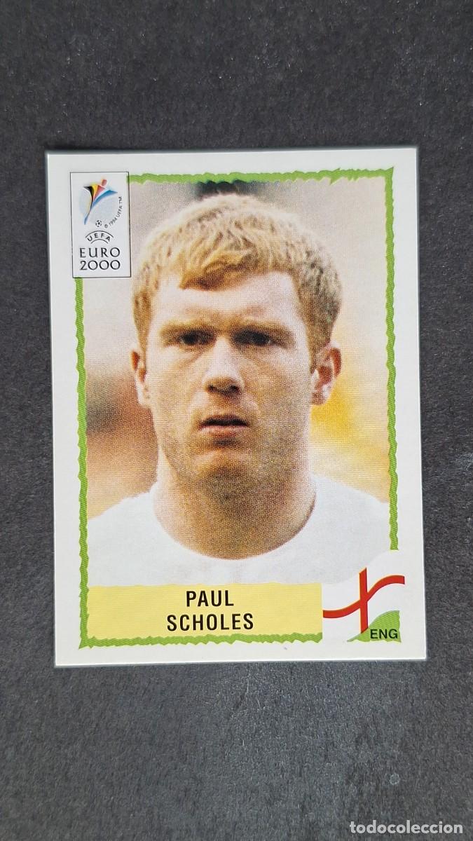 Cromos de F&uacute;tbol: L1 PAUL SCHOLES SELECCION INGLATERRA 89 PANINI EUROCOPA 2000 NUNCA PEGADO SIN PEGAR