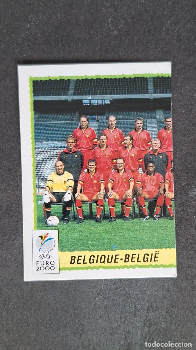 Cromos de F&uacute;tbol: L1 EQUIPO SELECCION BELGICA 96 PANINI EUROCOPA 2000 NUNCA PEGADO SIN PEGAR