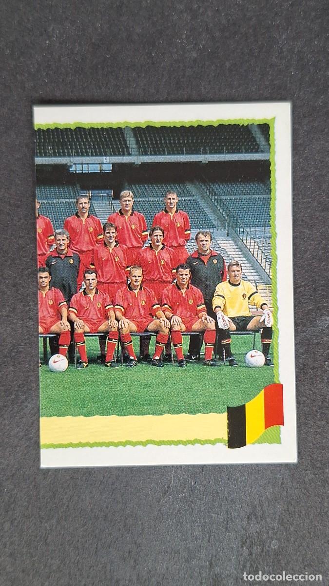 Cromos de F&uacute;tbol: L1 EQUIPO SELECCION BELGICA 97 PANINI EUROCOPA 2000 NUNCA PEGADO SIN PEGAR