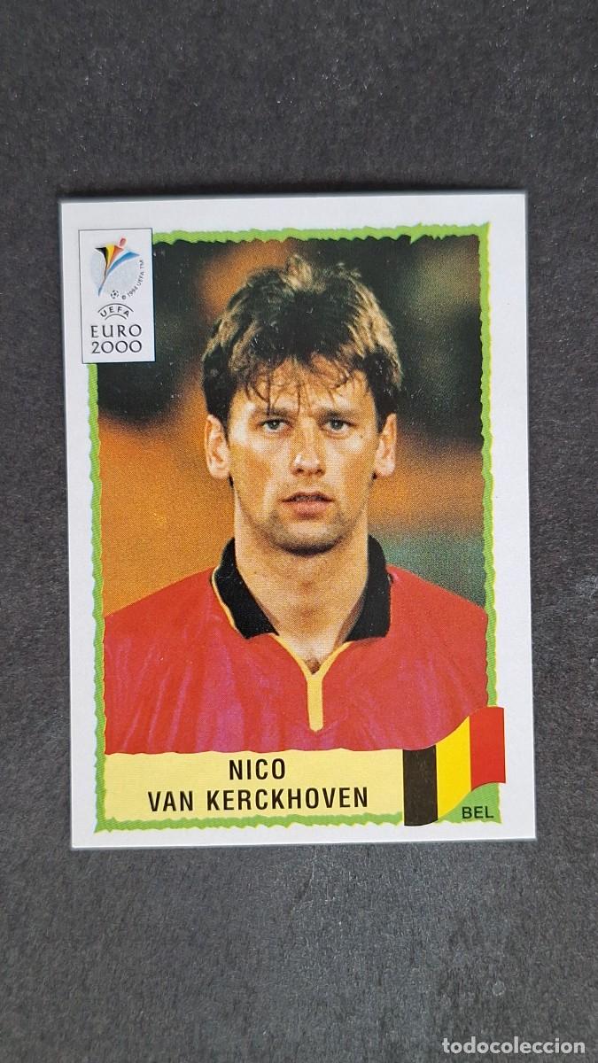 Cromos de F&uacute;tbol: L1 NICO VAN KERCKHOVEN SELECCION BELGICA 104 PANINI EUROCOPA 2000 NUNCA PEGADO SIN PEGAR
