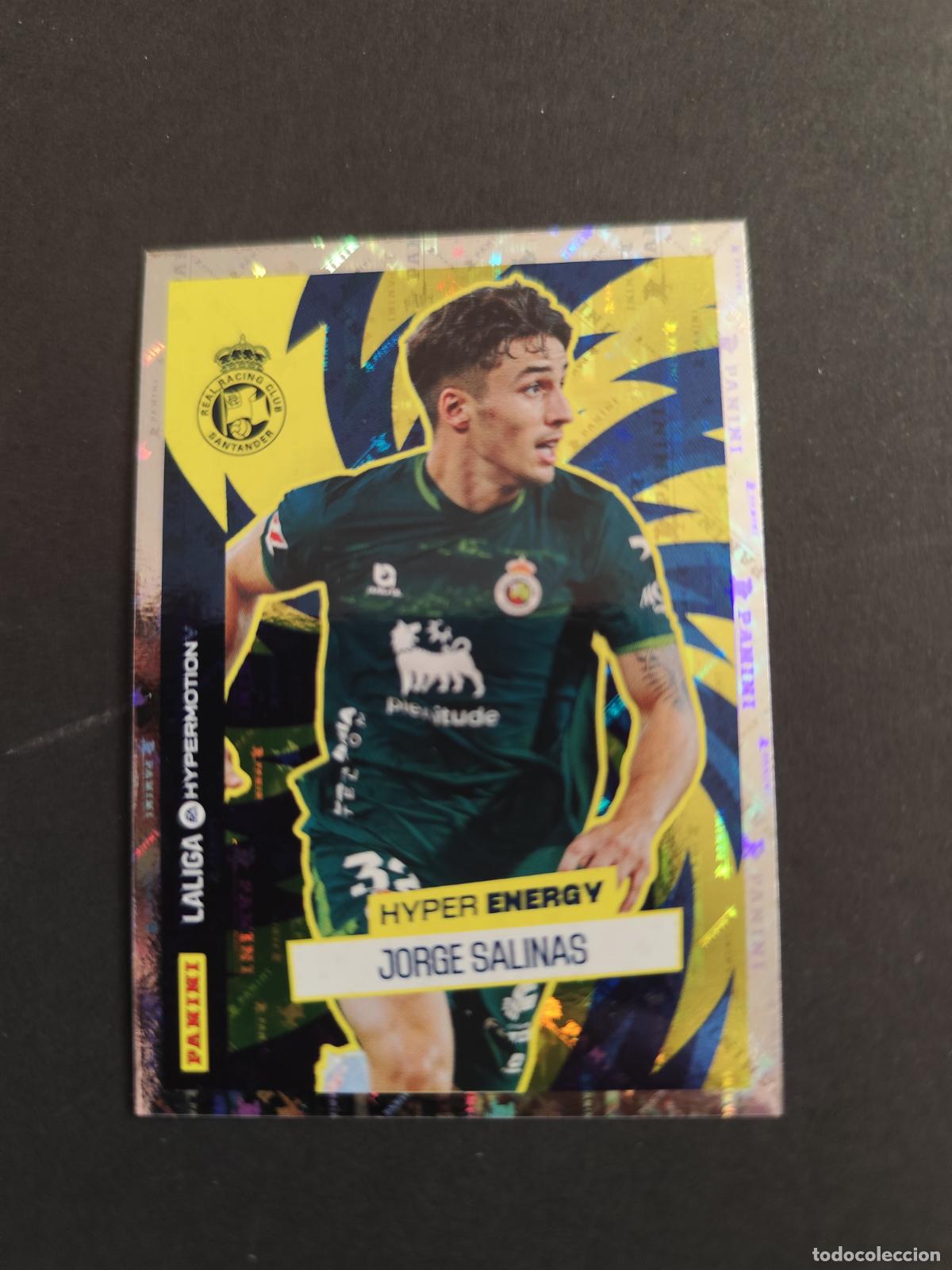 Cromos de F&uacute;tbol: 470 JORGE SALINAS RACING SANTANDER HYPER ENERGY SEGUNDA 2&ordf; DIVISI&Oacute;N LIGA HYPERMOTION 2025 2026 25 26