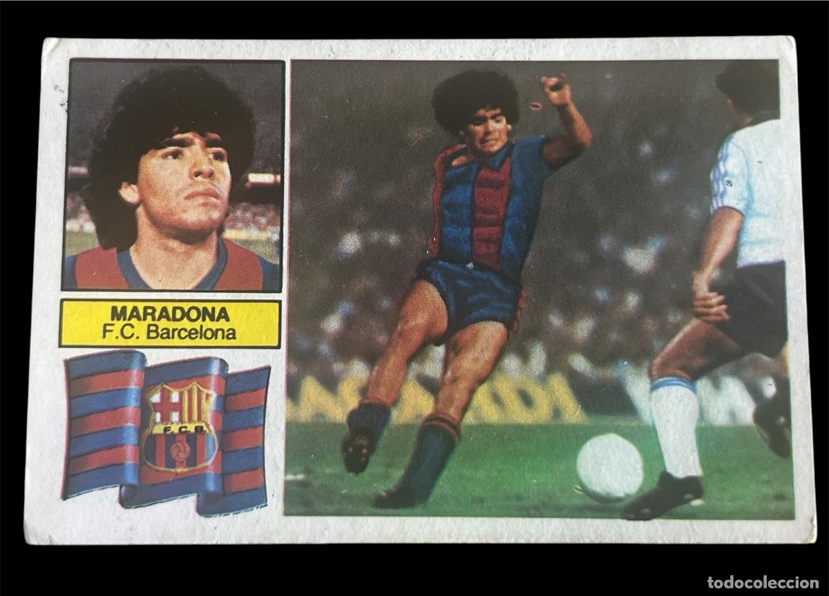 Cromos de F&uacute;tbol: LIGA EDICIONES ESTE 1982-1983 ULTIMO FICHAJE N&ordm; 6 DIEGO MARADONA FC BARCELONA ROOCKIE
