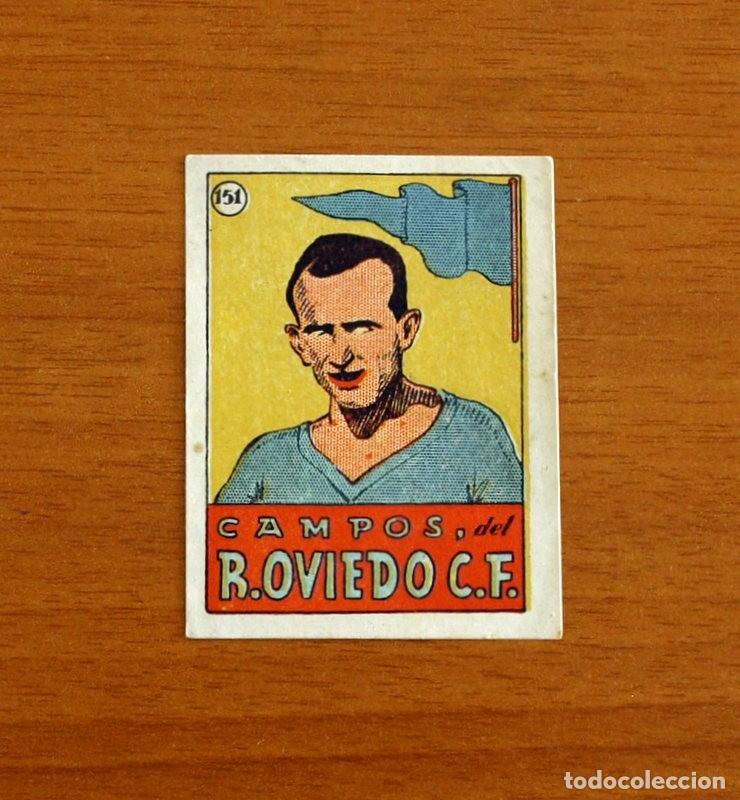 Cromos de F&uacute;tbol: Real Oviedo - N&ordm; 151 Campos - Cromos cultura - Editorial Bruguera 1939-1940, 39-40 - Nunca pegado