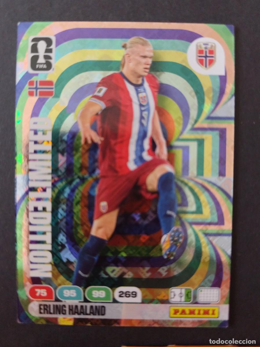 Cromos de F&uacute;tbol: ERLING HAALAND EDICI&Oacute;N LIMITADA LIMITED NORUEGA NORWAY ADRENALYN MUNDIAL FIFA WORLD CUP 2026 PANINI