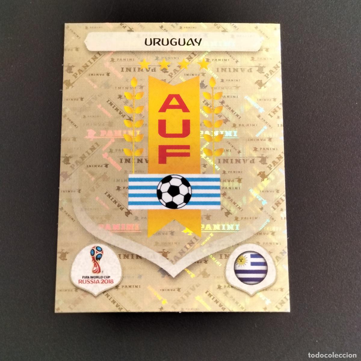 Cromos de F&uacute;tbol: 92 ESCUDO LOGO URUGUAY CROMOS ALBUM MUNDIAL FUTBOL 18 FIFA WORLD CUP RUSSIA RUSIA 2018