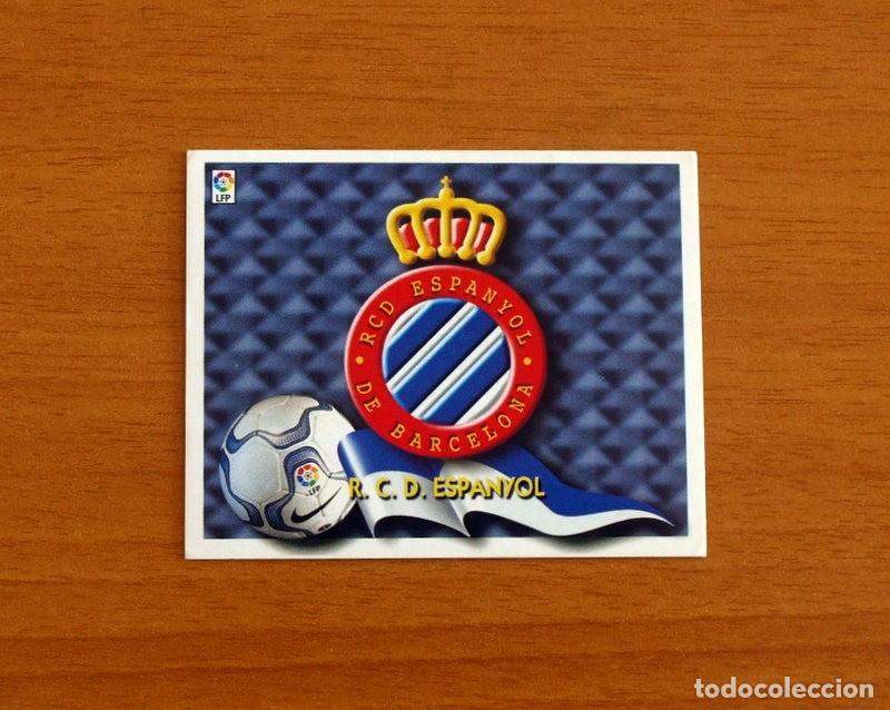 Cromos de F&uacute;tbol: R.C.D. Espa&ntilde;ol, Espanyol - Escudo - Ediciones Este Liga 2000-2001, 00-01 - Nunca Pegado