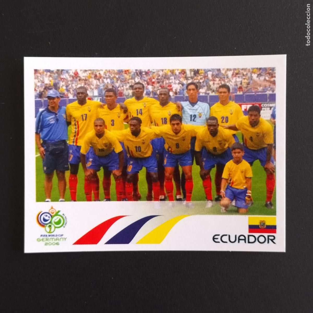 Cromos de F&uacute;tbol: 74 SELECCION EQUIPO ECUADOR CROMOS ALBUM FIFA WORLD CUP GERMANY 2006 MUNDIAL ALEMANIA PANINI