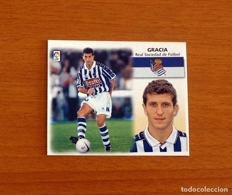 Cromos de F&uacute;tbol: Real Sociedad - Gracia - BAJA - Ediciones Este Liga 1999-2000, 99-00 - Nunca pegado