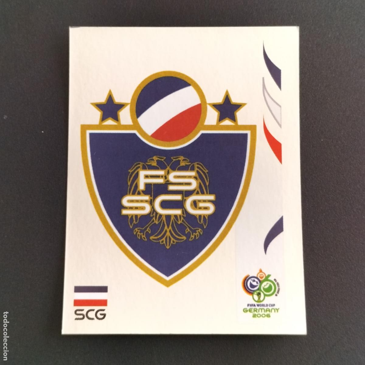 Cromos de F&uacute;tbol: 208 ESCUDO LOGO SERBIA MONTENEGRO CROMOS ALBUM FIFA WORLD CUP GERMANY 2006 MUNDIAL ALEMANIA PANINI