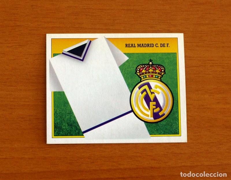 Cromos de F&uacute;tbol: Real Madrid - Escudo y uniforme - Ediciones Este Liga 1991-1992, 91-92 - Nunca pegado