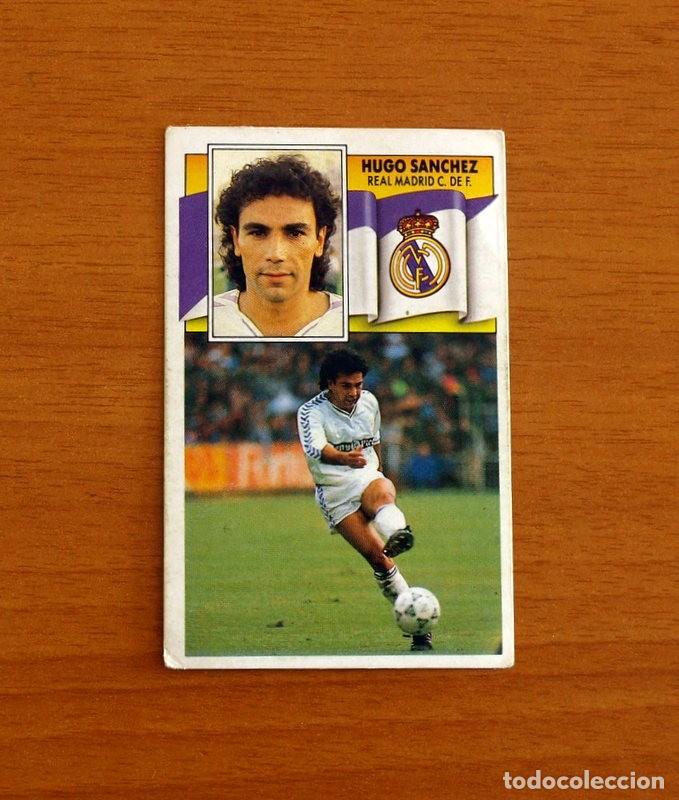 Cromos de F&uacute;tbol: Real Madrid - Hugo S&aacute;nchez - Ediciones Este Liga 1990-1991, 90-91 - Nunca Pegado