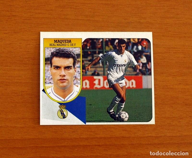 Cromos de F&uacute;tbol: Real Madrid - Maqueda - Ediciones Este Liga 1991-1992, 91-92 - Nunca pegado