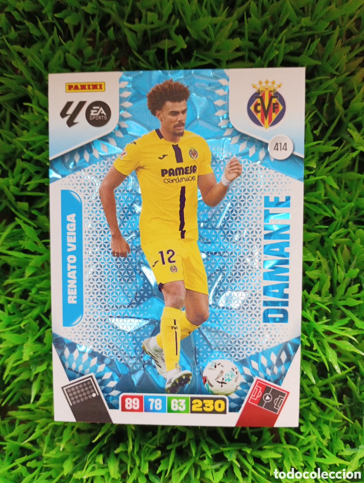 Cromos de F&uacute;tbol: Renato Veiga Villarreal DIAMANTE Adrenalyn 25-26 # 414