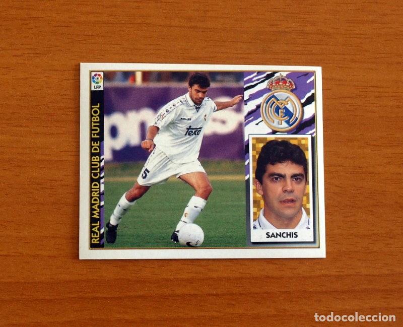 Cromos de F&uacute;tbol: Real Madrid - Sanchis - Ediciones Este Liga 1997-1998, 97-98 - Nunca Pegado