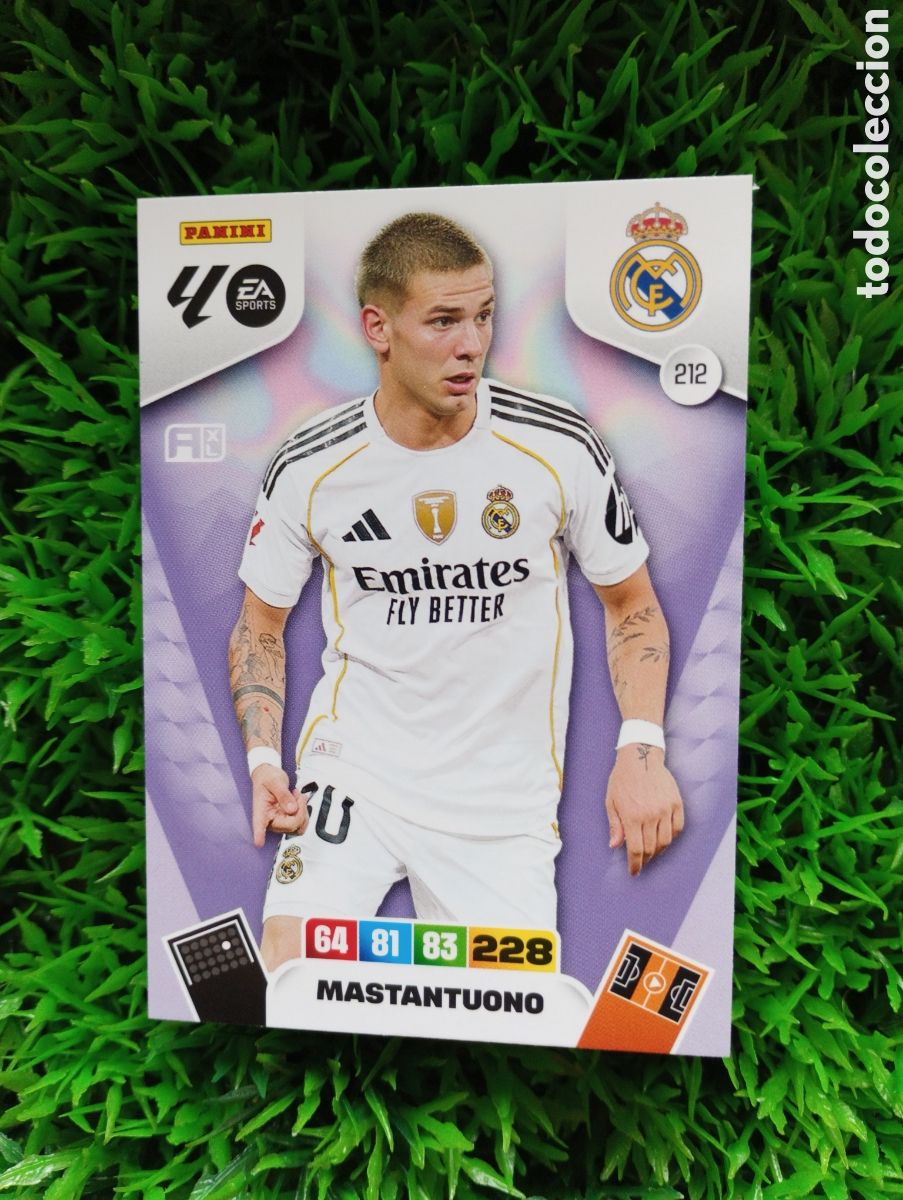 Cartes &agrave; collectionner de Football: Mastantuono Real Madrid Adrenalyn 25-26 # 212