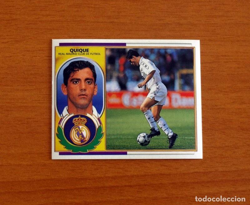 Cromos de F&uacute;tbol: Real Madrid - Quique - BAJA - Ediciones Este Liga 1996-1997, 96-97 - Nunca Pegado