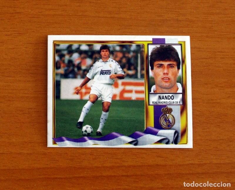 Cromos de F&uacute;tbol: Real Madrid - Nando - Coloca - Ediciones Este Liga 1995-1996, 95-96 - Nunca Pegado