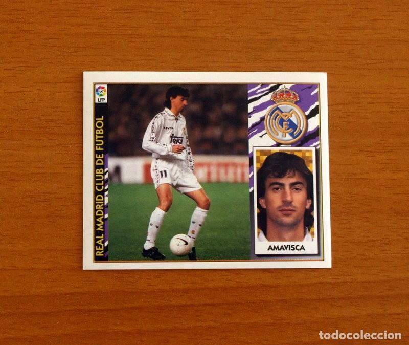 Cromos de F&uacute;tbol: Real Madrid - Amavisca - Ediciones Este Liga 1997-1998, 97-98 - Nunca pegado