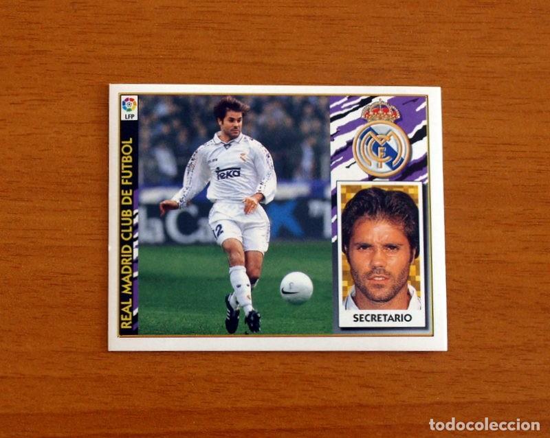 Cromos de F&uacute;tbol: Real Madrid - Secretario - Ediciones Este Liga 1997-1998, 97-98 - Nunca pegado