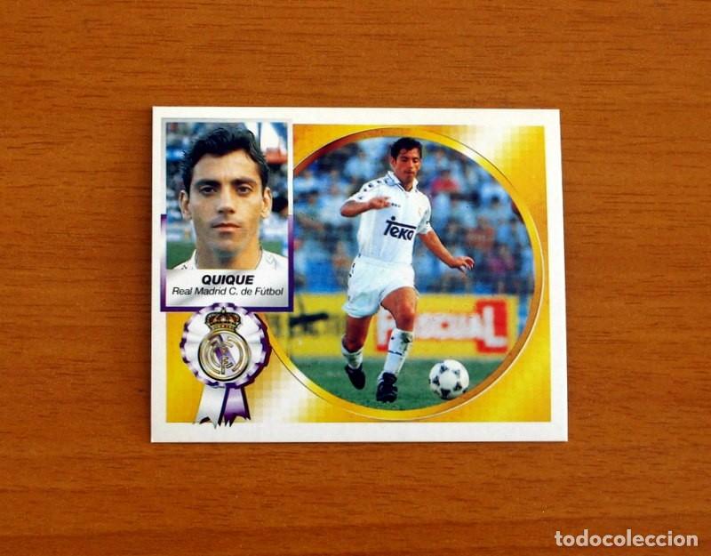 Cromos de F&uacute;tbol: Real Madrid - Quique - Fichaje n&ordm; 8 - Versi&oacute;n - Ediciones Este Liga 1994-1995, 94-95 - Nunca Pegado