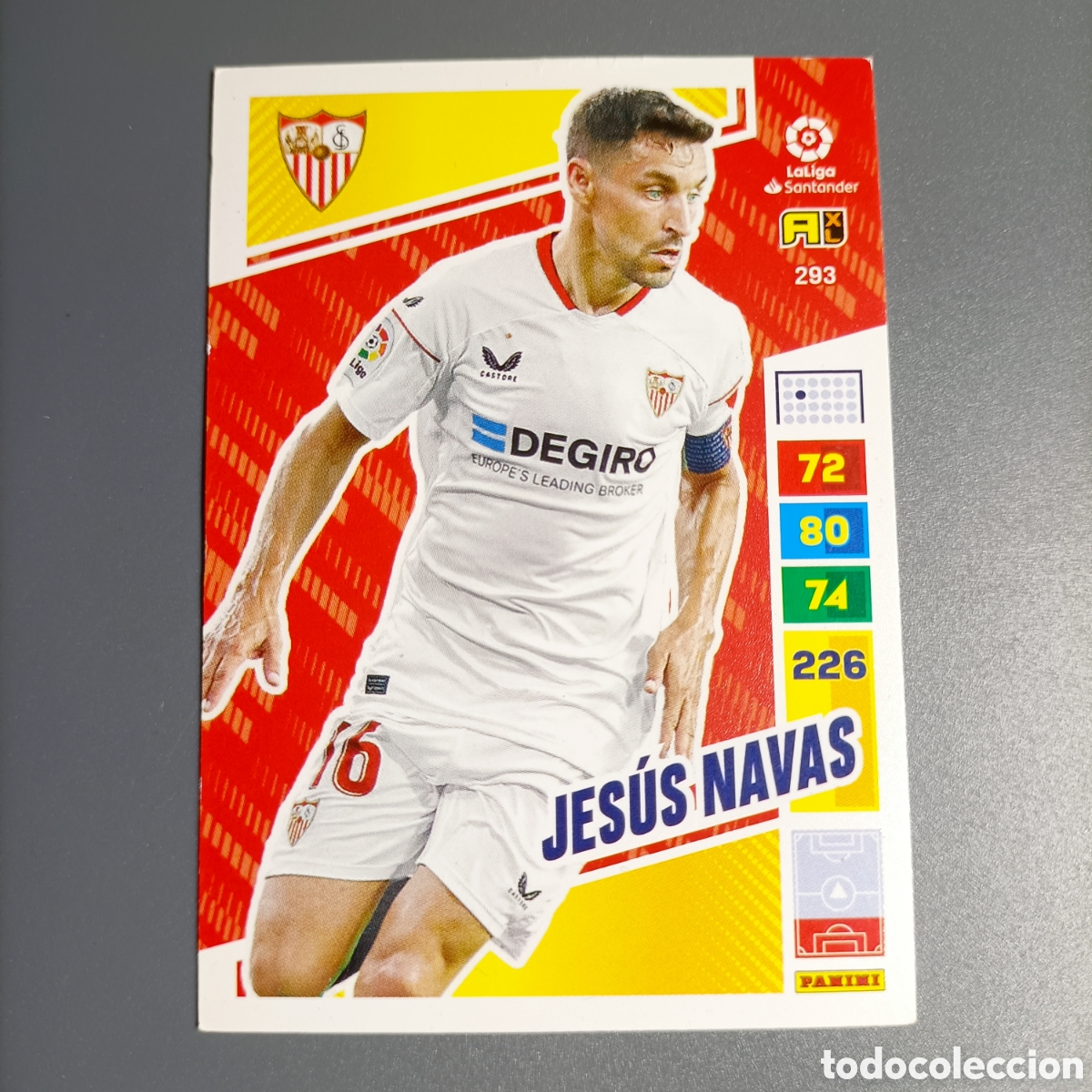 Cromos de F&uacute;tbol: ADRENALYN. LIGA 2022-2023 (SEVILLA) №293 JESUS NAVAS