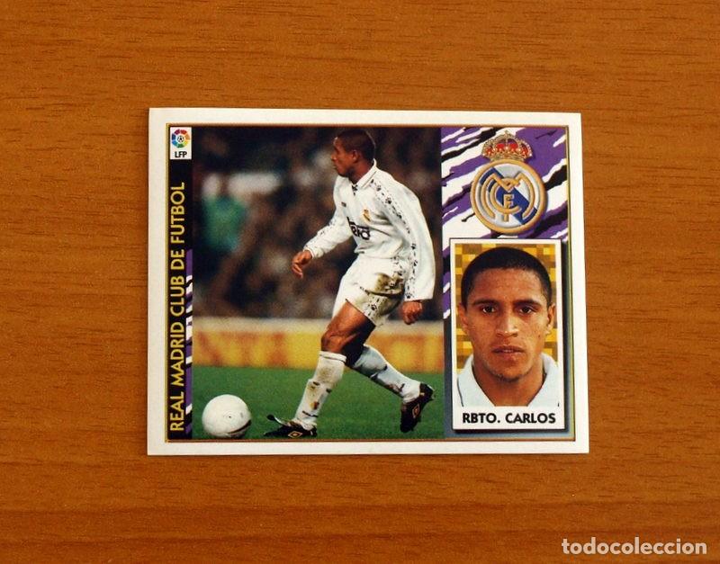 Cromos de F&uacute;tbol: Real Madrid - Roberto Carlos - Ediciones Este Liga 1997-1998, 97-98 - Nunca Pegado