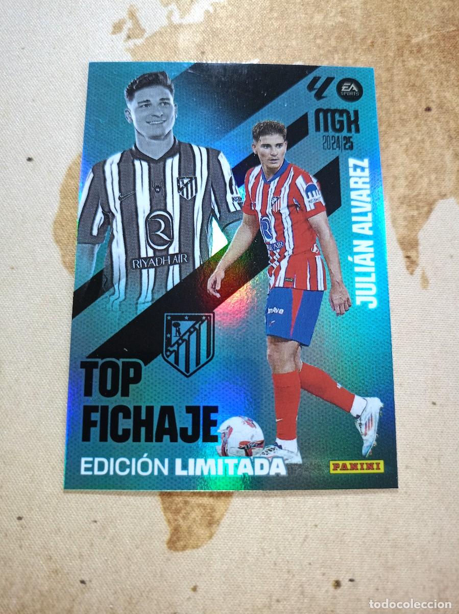Cromos de F&uacute;tbol: Edici&oacute;n limitada Top Fichaje JULIAN &Aacute;LVAREZ Megacracks 2024-25