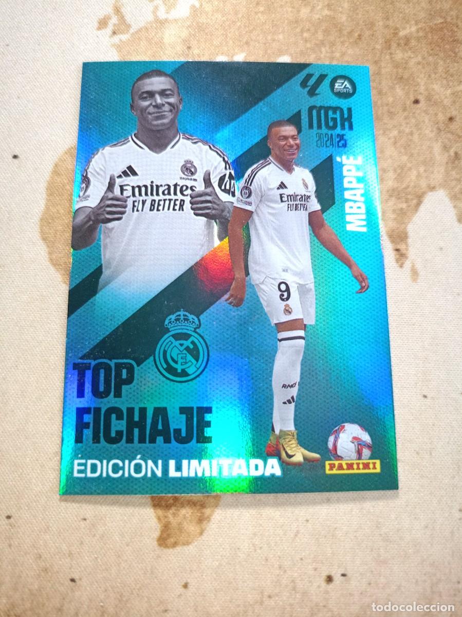 Cromos de F&uacute;tbol: Edici&oacute;n limitada Top Fichaje MBAPP&Eacute; Megacracks 2024-25