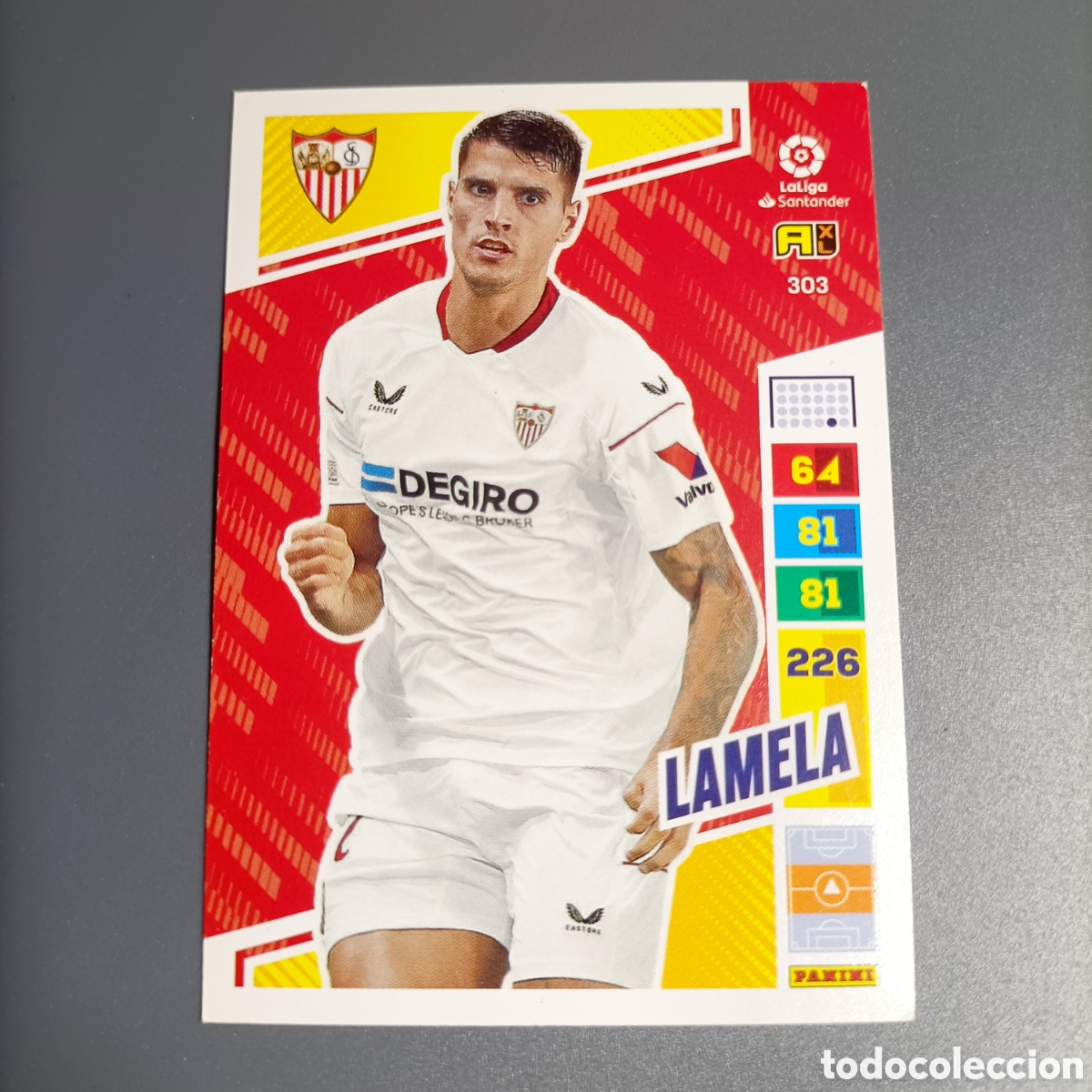 Cromos de F&uacute;tbol: ADRENALYN. LIGA 2022-2023 (SEVILLA) №303 LAMELA