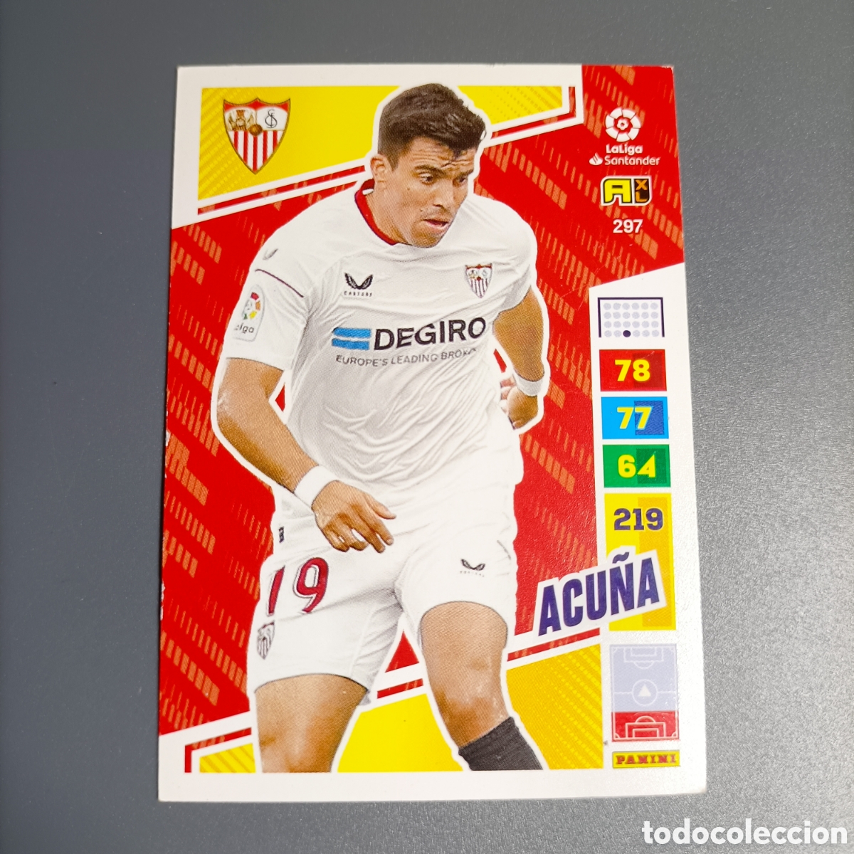 Cromos de F&uacute;tbol: ADRENALYN. LIGA 2022-2023 (SEVILLA) №297 ACU&Ntilde;A