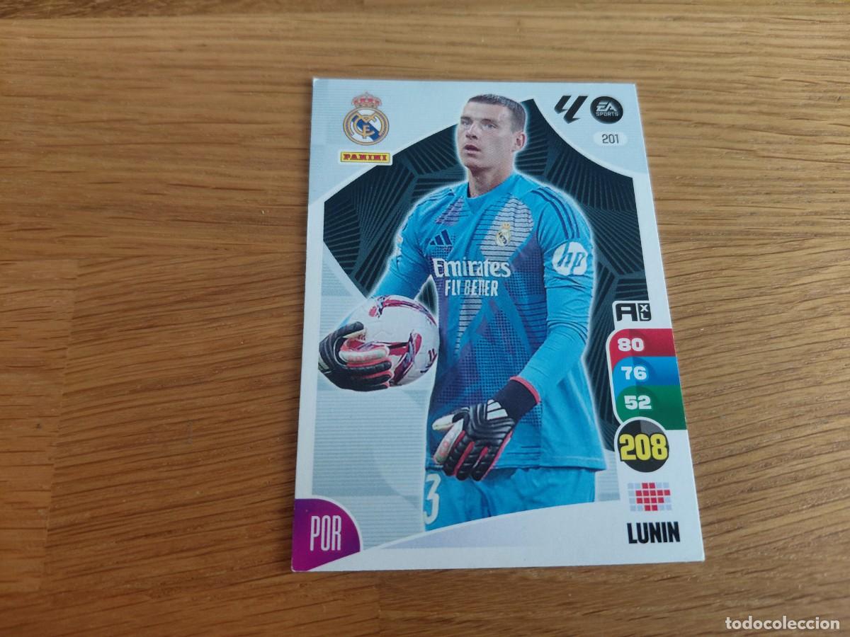 Figurine di Calcio: Lunin -- n&deg; 201 -- Real Madrid -- 24/25 -- Adrenalyn -- Panini