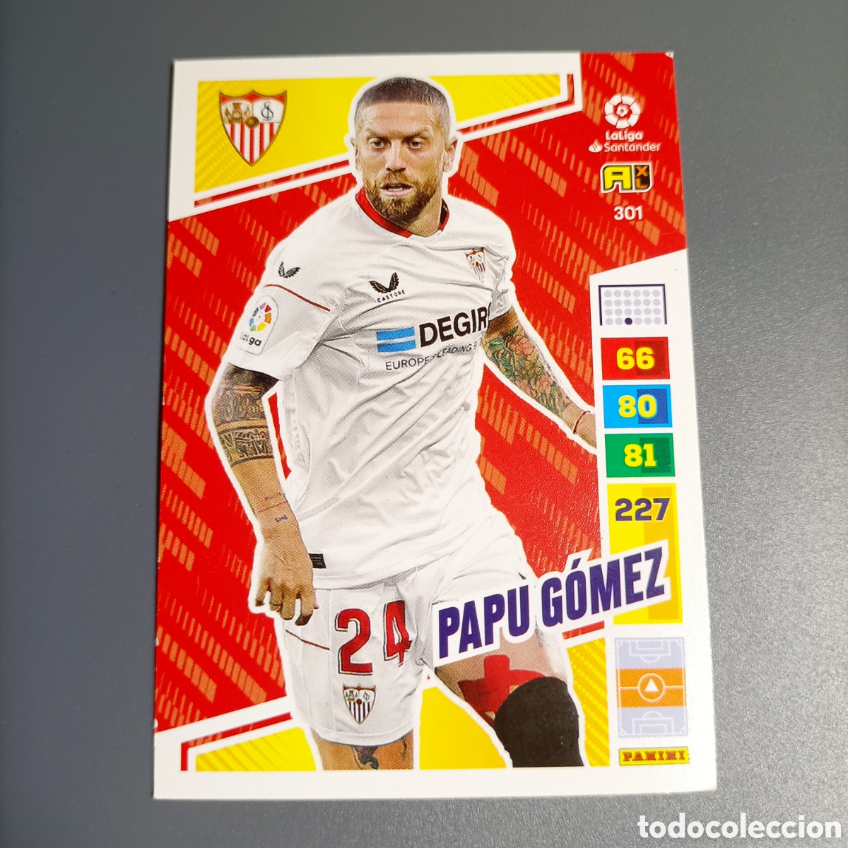 Figurine di Calcio: ADRENALYN. LIGA 2022-2023 (SEVILLA) №301 PAPU G&Oacute;MEZ