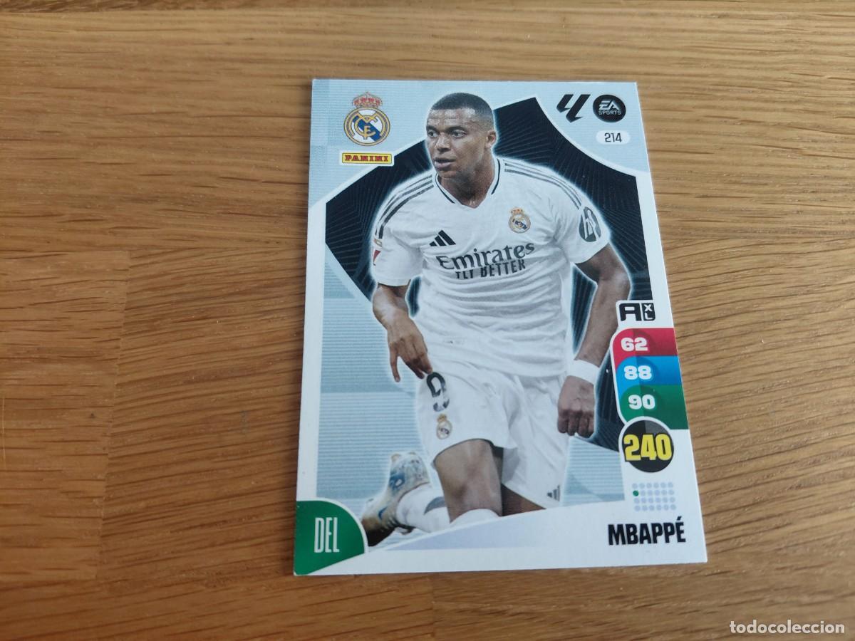 Cromos de F&uacute;tbol: Mbapp&eacute; -- n&deg; 214 -- Real Madrid -- 24/25 -- Adrenalyn -- Panini